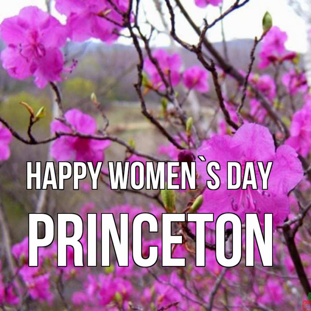 Greetings card с именем, Princeton happy women`s day международный женский день Greetings with text for free download 